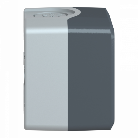 Harmony XAL - boite 1 trou Ø22 - couvercle gris foncé - fond gris clair