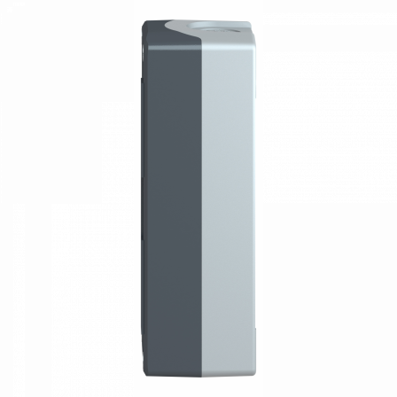 Harmony XAL - boite 4 trous Ø22 - couv gris foncé - fond gris clair - UL/CSA