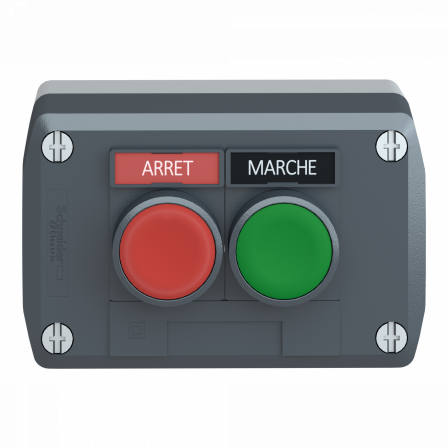 Harmony boite - 2 boutons poussoirs Ø22 - vert /rouge