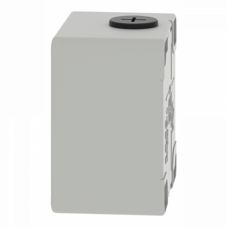 Boite métal vide grise - M20 x2 - non percée - 80x80x51,5 mm - UL cULus