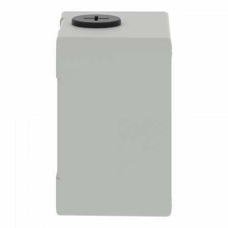 Boite métal vide grise - M20 x2 - 1 trou 22 mm - 80x80x51,5 mm - UL cULus