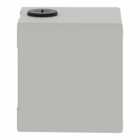 Boite métal vide grise - M20 x2 - 1 trou 30 mm - 80x80x77 mm - UL cULus