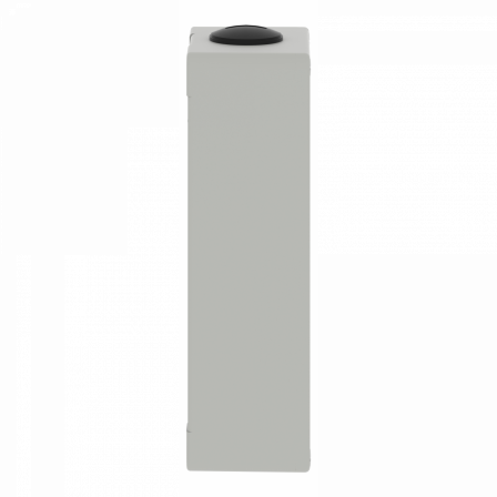 Boite métal vide grise - M25 x2 - 4 trous 22 mm - 80x175x51,5 mm