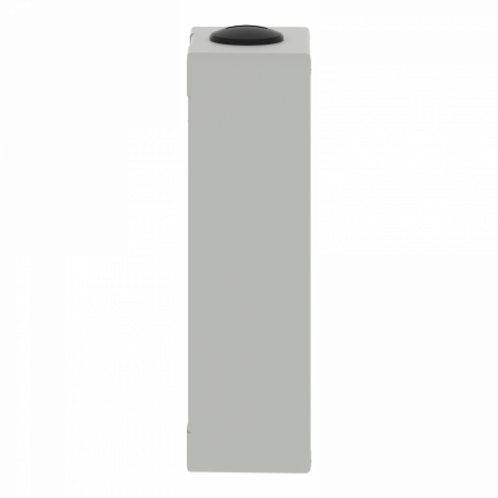 Boite métal vide grise - M25 x2 - 6 trous 22 mm - 80x175x51,5 mm