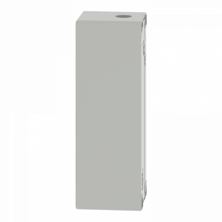 Boite métal vide grise - M25 x1 - non percée - 80x220x77 mm