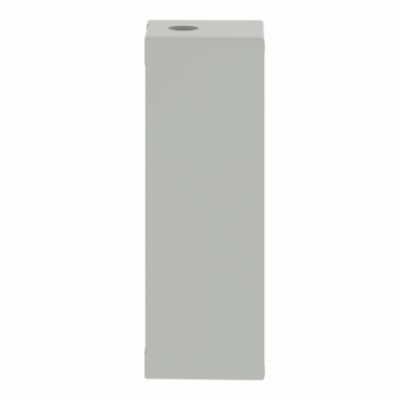 Boite métal vide grise - M25 x1 - 4 trous 22 mm - 80x220x77 mm