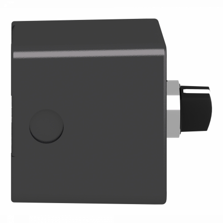 BOITE A BOUTON ATEX METALLIQUE UN BOUTON TOURNANT A DEUX POSITIONS FIXES