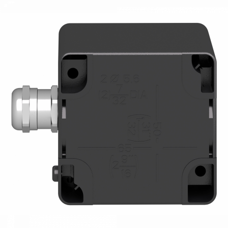 BOITE A BOUTON ATEX METALLIQUE UN BOUTON TOURNANT A DEUX POSITIONS FIXES