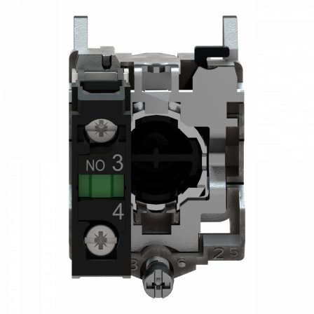 Harmony XB4 - bouton poussoir impulsion - Ø22 - marqué - blanc - 1F - vis étrier