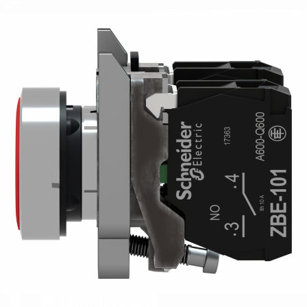 Harmony XB4 - bouton poussoir à impulsion - Ø22 - 1O+1F - vis étrier