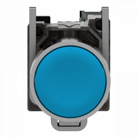 Harmony XB4 - bouton poussoir à impulsion - Ø22 - bleu - 1F - vis étrier