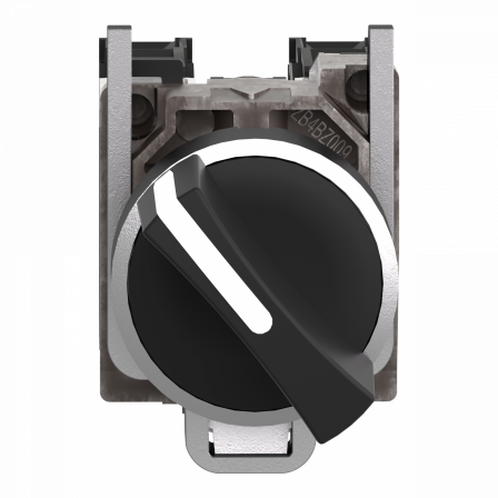 Harmony XB4 - bouton tournant manette Atx - Ø22 - 2 pos fix - noir - 1O+1F - vis