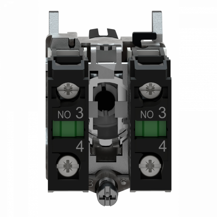 Harmony XB4 - bouton tournant à manette - Ø22 - 3 pos rap C - noir - 2F - vis