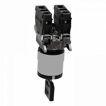 Harmony XB4 - bouton à clé 455 - Ø22 - 3 pos fix - retr GCD - 2F - vis