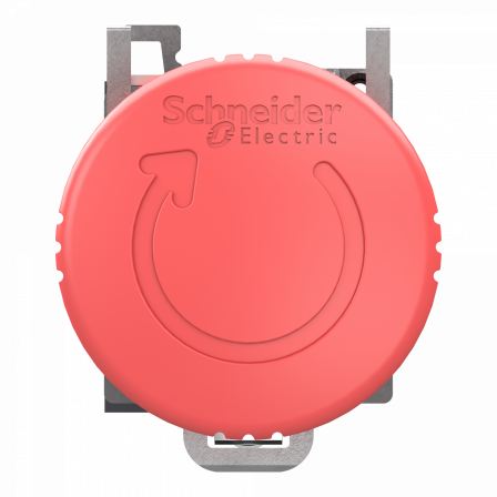 Harmony XB4 - bouton arrêt urgence - Ø40 - pousser tourn - rouge - 1O - Push In