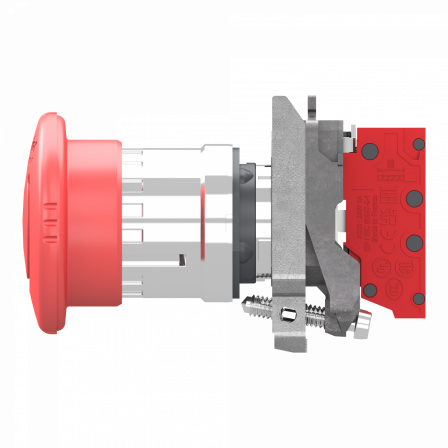 Harmony XB4 - bouton arrêt urgence - Ø40 - pousser tourn - rouge - 1O - Push In