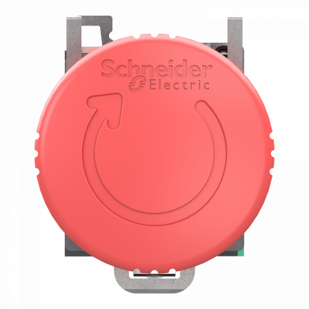 Harmony XB4 - bouton arrêt urgence - Ø40 - pousser tourn - 2O+1F - Push In