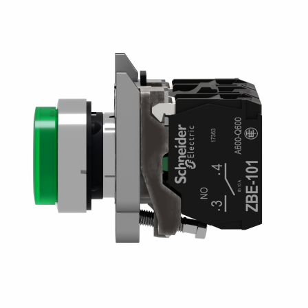 Harmony - Bouton poussour lumineux, depassant, ver