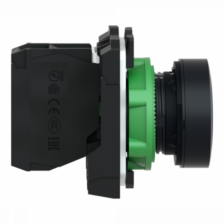 Harmony XB5 - bouton poussoir à impulsion - Ø22 - noir - 1F - vis étrier