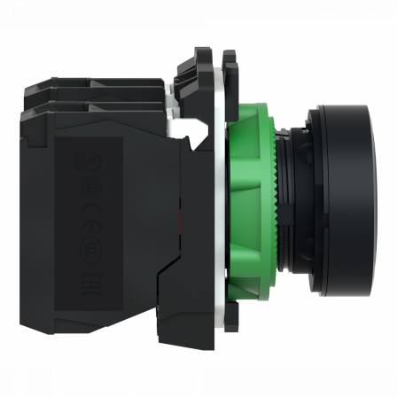 Harmony XB5 - bouton poussoir à impulsion - Ø22 - noir - 1O+1F - vis étrier