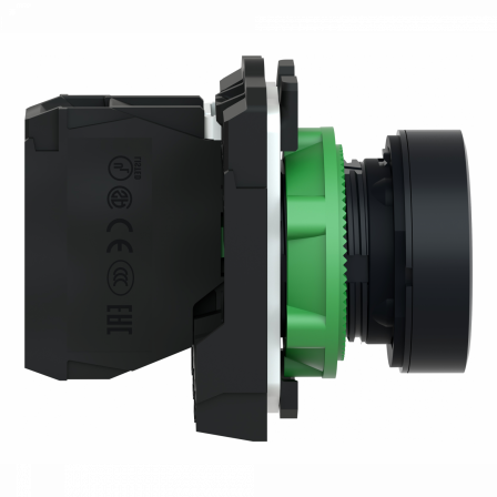 Harmony XB5 - bouton poussoir impulsion - Ø22 - marqué - blanc - 1F - vis étrier