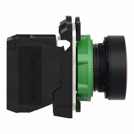 Harmony XB5 - bouton poussoir impulsion - Ø22 - marqué - rouge - 1O - vis étrier