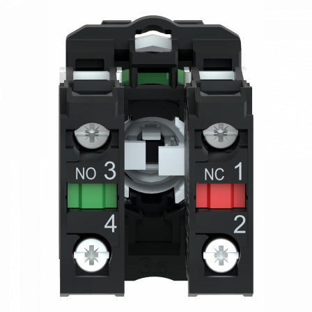 Harmony XB5 - bouton tournant manette - Ø22 - 2 pos fix - noir - 1O+1F - vis étr