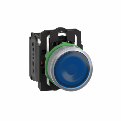 BP lumineux bleu 1O+1F 110V