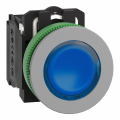 BP lum flush bleu 1O+1F 24V