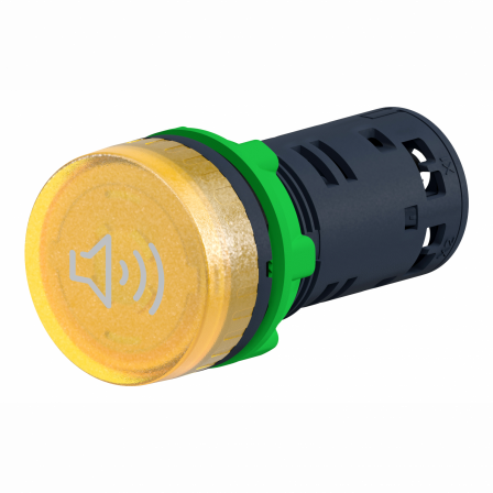 Harmony XB5 - buzzer lumineux - Ø22 - 90dB - orange - 110V - racc bornier