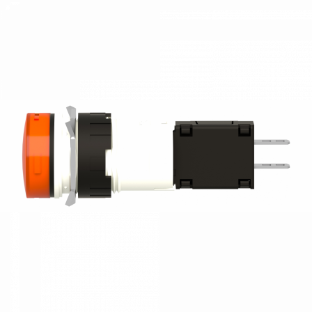 Harmony XB6 - voyant rond - Ø16mm - IP65 - DEL intégrée - 24V - cosses - jaune