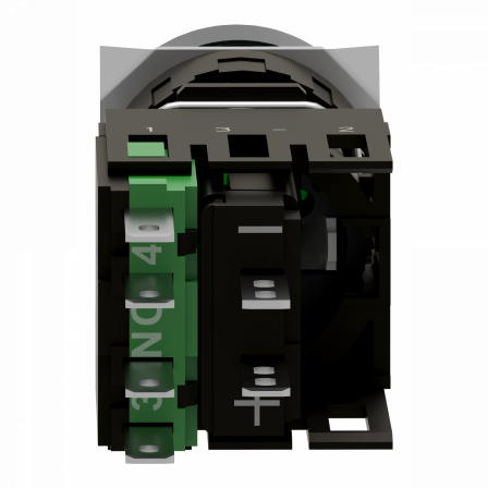 Harmony XB6 - bouton-pous. lum. - Ø16mm - à imp. affleurant - 24V - 1F - vert