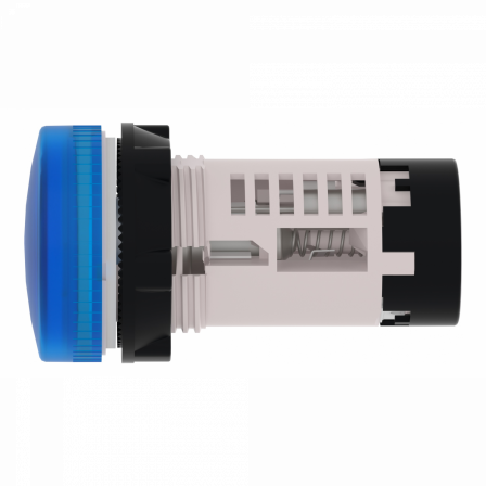 Harmony voyant rond - Ø22 - bleu - BA 9s base - <= 250V