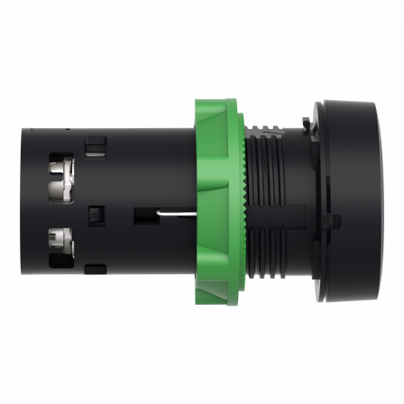 Harmony bouton-poussoir affleurant - Ø22 - noir - 1O+1F