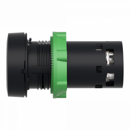 Harmony bouton-poussoir affleurant - Ø22 - noir - 1O+1F