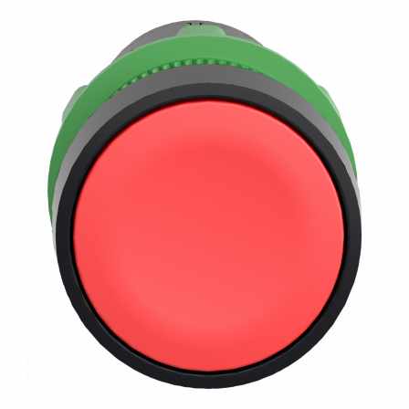 Harmony bouton-poussoir affleurant - Ø22 - rouge - 1O