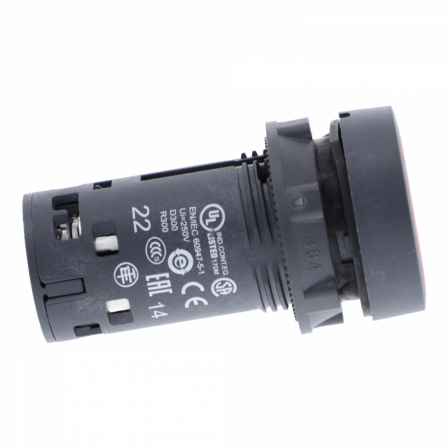 Harmony bouton-poussoir affleurant - Ø22 - rouge - 1O+1F