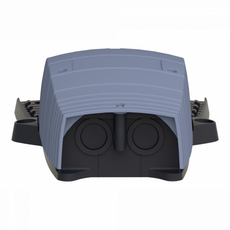 Preventa XPEB - inter. à pied - simple - sans capot - plast.- bleu - 1O+1F