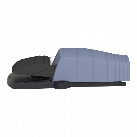 Preventa XPEB - inter. à pied - simple - sans capot - plast.- bleu - 1O+1F