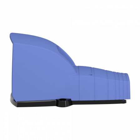 Preventa XPEB - inter. à pied - simple - avec capot - plast.- bleu - 1O+1F