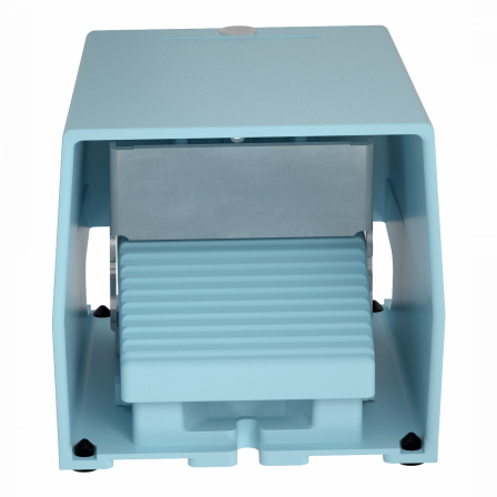 Preventa XPEM - inter. à pied - simple - avec capot - métal.- bleu - 2O+2F