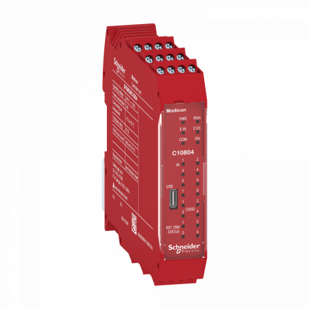 CPU-8 entrées de sécurité-4 OSSD simples-bornier à vis