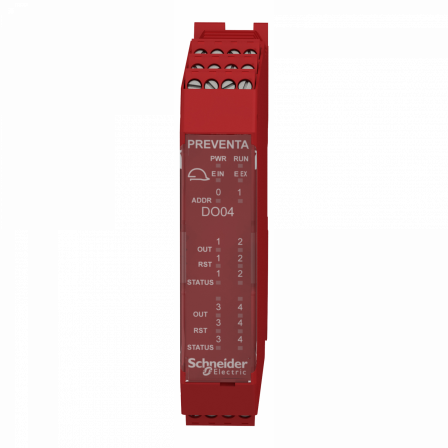 Preventa XPSMCM - module extension 4 sorties OSSD connecteur à vis