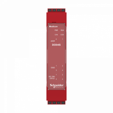 4 OSSD avec courant de sortie de 400 mA-4 sorties SIL 1/PL c-bornier à ressort