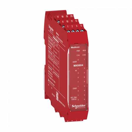 8 entrées logiques-4 OSSD simples-bornier à vis