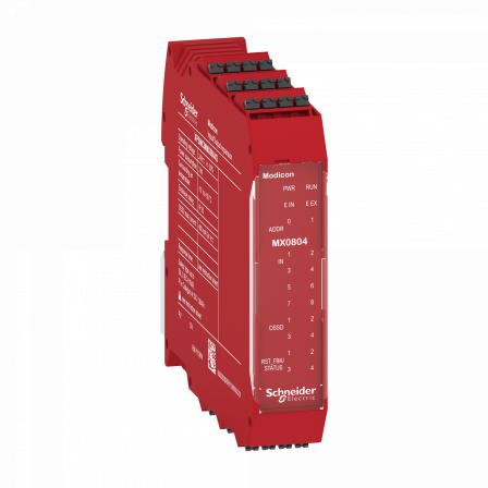 8 entrées logiques-4 OSSD simples-bornier à ressort