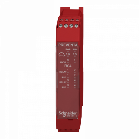 Preventa XPSMCM - module d'extension 4 sorties relais connecteur à vis