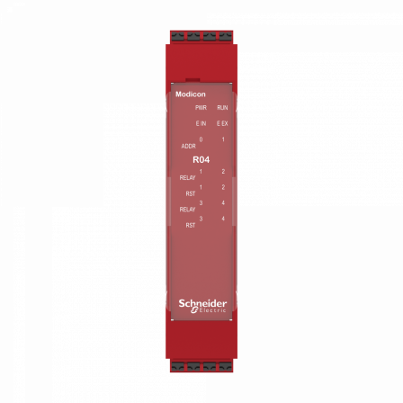 Preventa XPSMCM - module d'extension 4 sorties relais connecteur à ressort