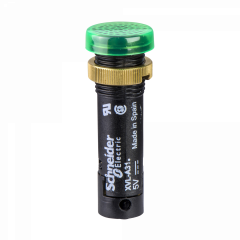 Harmony XVLA - voyant rond Ø12 - IP40 - vert - DEL intégrée - 12V - bornes