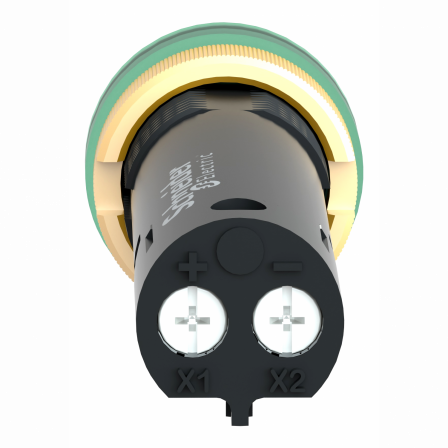 Harmony XVLA - voyant rond Ø12 - IP40 - vert - DEL intégrée - 24V - bornes